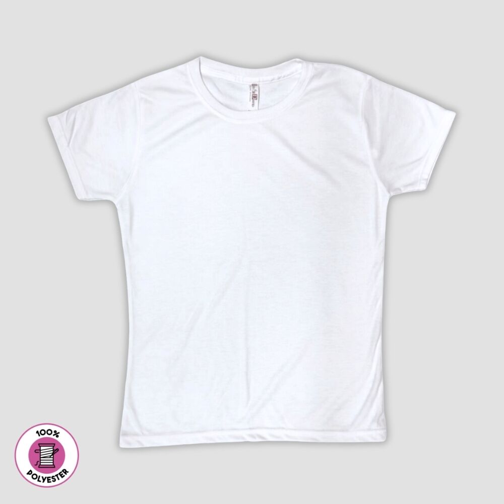 Women s White T Shirts 100 Polyester