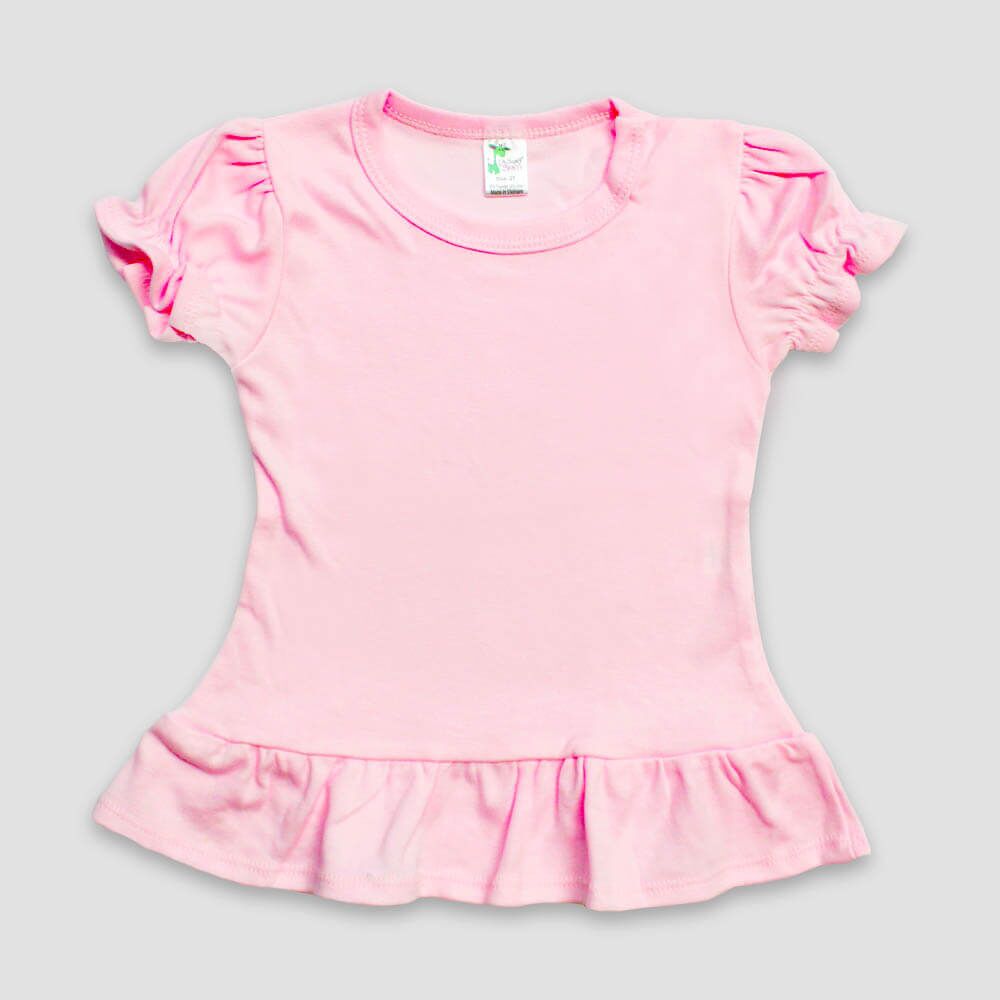 Toddler Girls Ruffle T-Shirts – Wholesale Blank T-Shirts